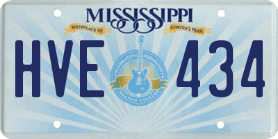 MS license plate HVE434