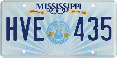 MS license plate HVE435