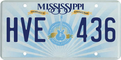 MS license plate HVE436