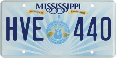 MS license plate HVE440