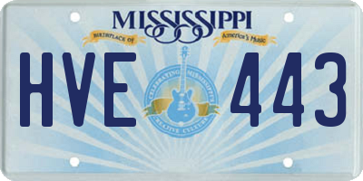 MS license plate HVE443