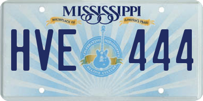 MS license plate HVE444