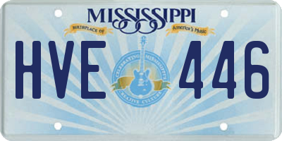 MS license plate HVE446