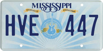 MS license plate HVE447