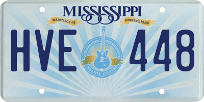 MS license plate HVE448