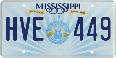 MS license plate HVE449