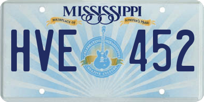 MS license plate HVE452