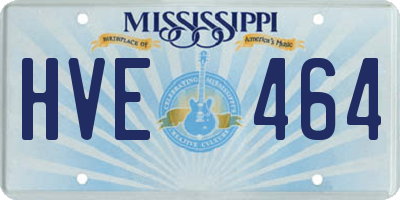 MS license plate HVE464