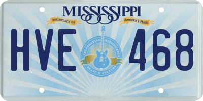 MS license plate HVE468