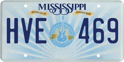 MS license plate HVE469