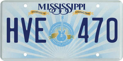 MS license plate HVE470