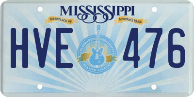 MS license plate HVE476