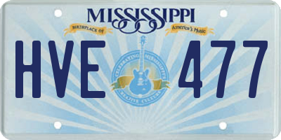 MS license plate HVE477