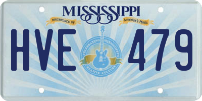 MS license plate HVE479