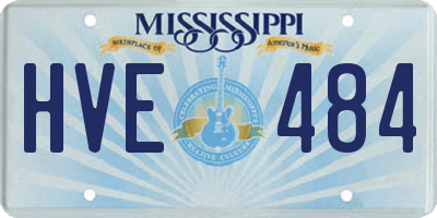 MS license plate HVE484