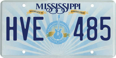 MS license plate HVE485