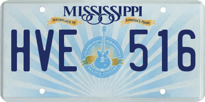 MS license plate HVE516