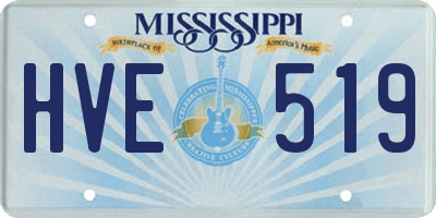 MS license plate HVE519