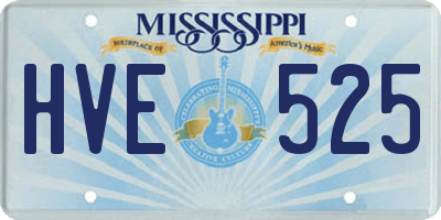 MS license plate HVE525
