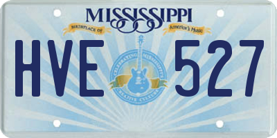 MS license plate HVE527