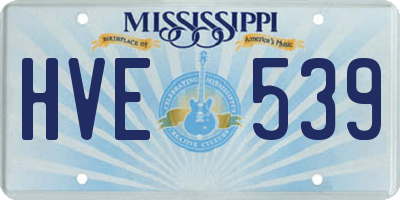 MS license plate HVE539