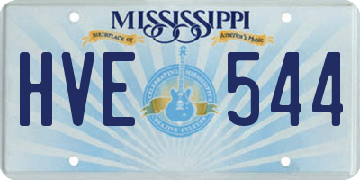 MS license plate HVE544