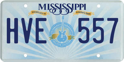 MS license plate HVE557