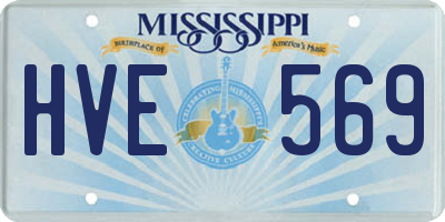 MS license plate HVE569