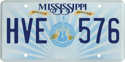MS license plate HVE576