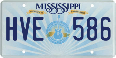MS license plate HVE586