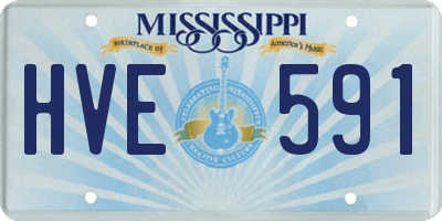 MS license plate HVE591