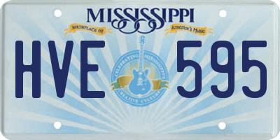 MS license plate HVE595