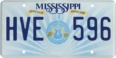 MS license plate HVE596
