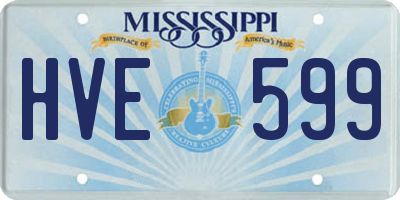 MS license plate HVE599