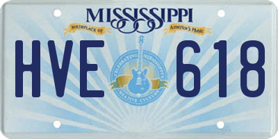 MS license plate HVE618