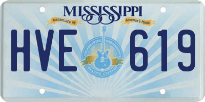 MS license plate HVE619