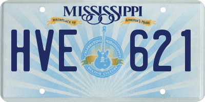 MS license plate HVE621