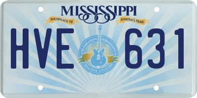 MS license plate HVE631