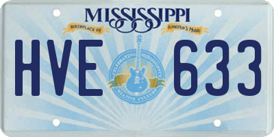 MS license plate HVE633