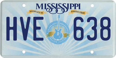 MS license plate HVE638