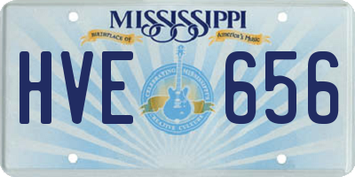 MS license plate HVE656
