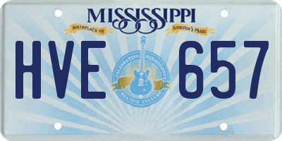 MS license plate HVE657