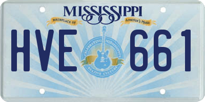 MS license plate HVE661