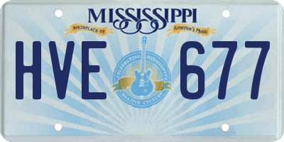 MS license plate HVE677