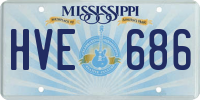 MS license plate HVE686