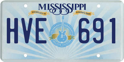 MS license plate HVE691