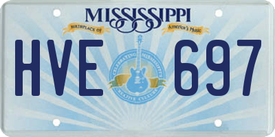 MS license plate HVE697
