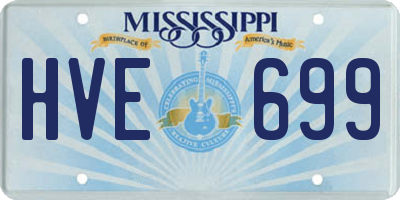 MS license plate HVE699