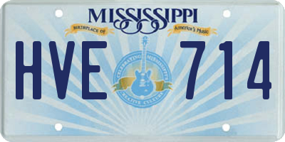 MS license plate HVE714