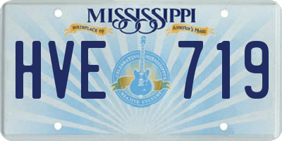 MS license plate HVE719